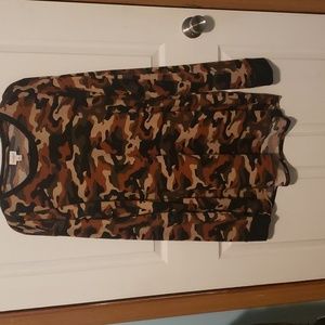 Lularoe Camouflage Women's Top